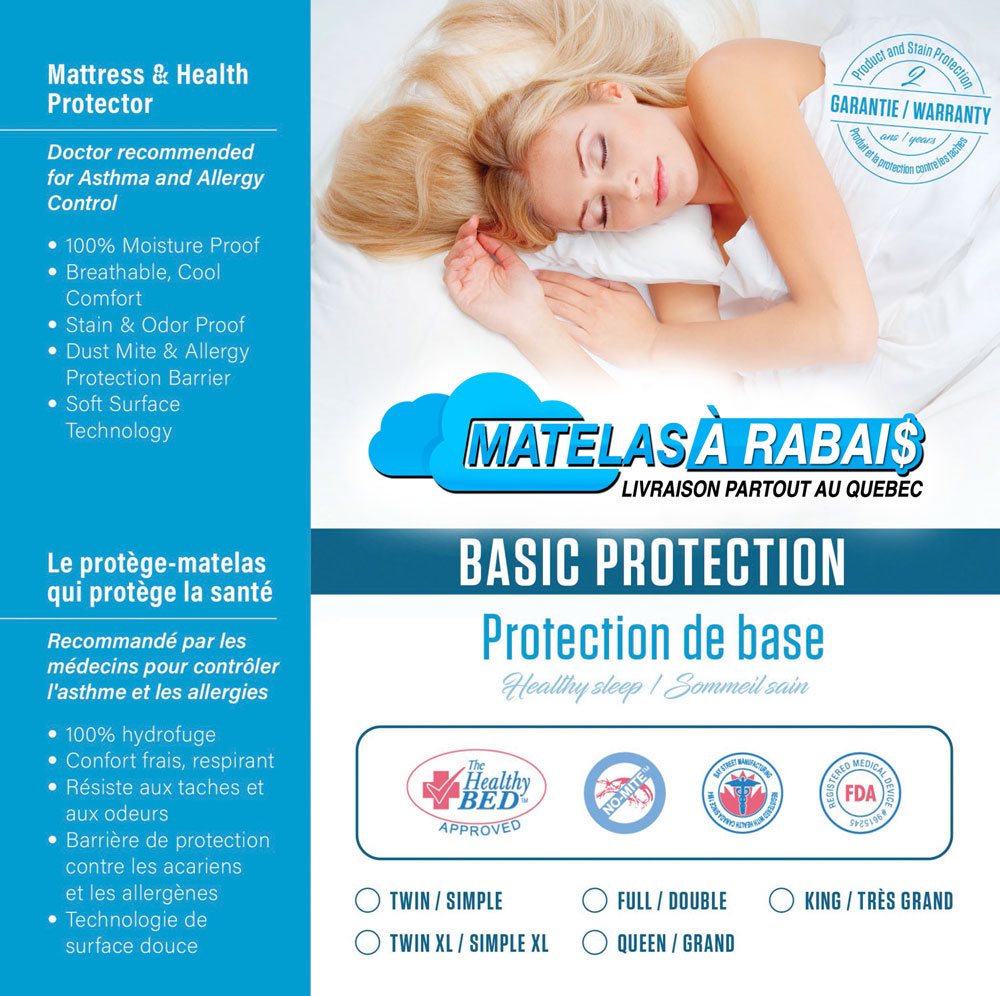 PROTÈGE MATELAS IMPERMEABLE /ANTI-ACARIENS